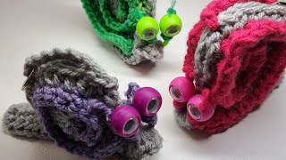 How to Crochet a Snail with Googly Eyes