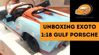 Unboxing my first EXOTO GULF PORSCHE 910 in 1/18 scale.