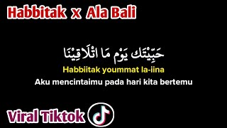 habbitak yaumatlaqina x Ala Bali (Lirik Arab, Latin dan Terjemahan) Viral Tiktok