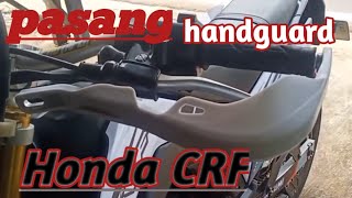 Cara pasang handguard pelindung tangan di Honda CRF #handguard