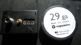 Sure Vapes: Ohm meter \u0026 29g kanthal spool  : A 3min video