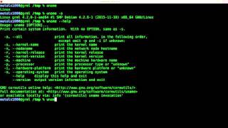 The Uname Command for System Info Linux Shell Script Tutorial