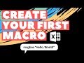 Creating Your First Macro: A Quick Beginner's Guide to Excel VBA