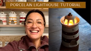 Porcelain Lighthouse Lantern Tutorial - Throwing, Trimming, and Glazing