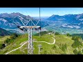 switzerland wangs pizol open cable car original sound