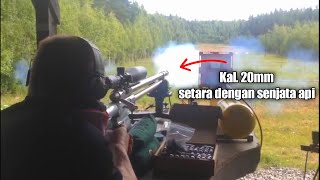 Senapan pcp kaliber 20mm | senapan angin terkuat di dunia WOW!!! |Seperti senjata api 😱