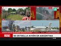 tragedia aérea en argentina avión se estrella en san fernando