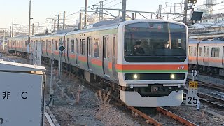 【来年度から一部の列車がワンマン化】八高線e231系 拝島到着