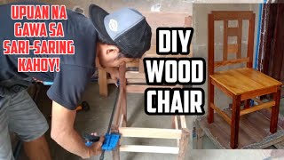 DIY WOOD CHAIR| Paano Gumawa ng Upuan/Bangko/Silya.Dining and Study Chair.woodworking