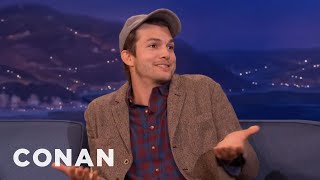 Ashton Kutcher Is So Over Charlie Sheen | CONAN on TBS