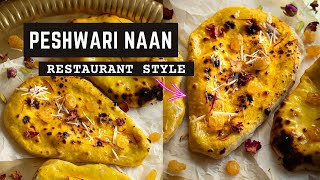 Peshwari Naan Recipe, Restaurant Style - Delicious Coconut-filled Naan