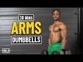 30 Minute Dumbbell Workout For Bigger Biceps & Triceps! | Build Muscle 25