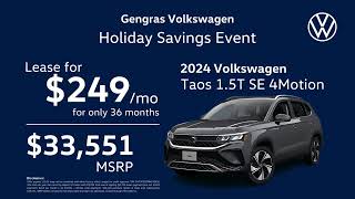 Experience the Ultimate Holiday Ride with the 2024 VW Taos 1.5 SE 4Motion