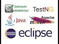 WebDriver Eclipse Java Project Setup: For the absolute beginner - Selenium WebDriver Session 1