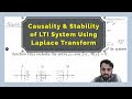 Laplace Transform & Analysis of LTI Systems | How to check Causality & Stability | 3.5a