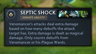 Septic Shock, new facet Venomancer 7.37 Dota 2