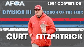 2023 AFCA Division III Coach of the Year | Curt Fitzpatrick, Cortland