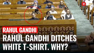 Why Did Congress Leader Rahul Gandhi Wear A Black Tshirt For PM Modi's Speech