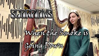 🎸 The Scorpions - When the Smoke is Going Down. Full cover on pedal harp!