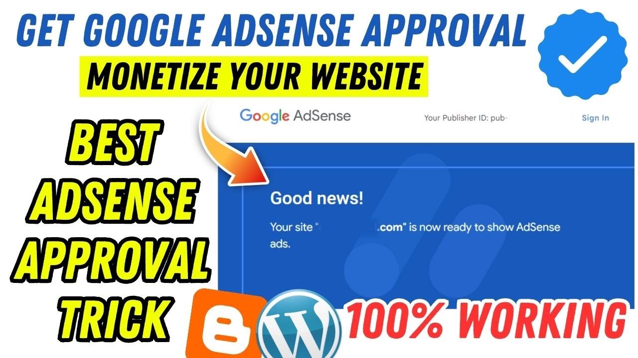 How To Get Google AdSense Approval For Website | How Am I Approved My ...