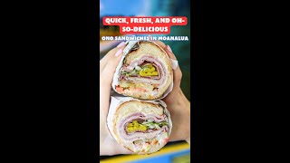 Ono Sandwiches in Moanalua and Kailua from Timmy T's Gourmet Grinders Sandwich Shop #shorts #food