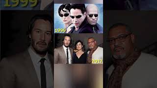 Keanu Reeves Carrie-Anne Moss and Laurence Fishburne reunited 18 years after  #uk  #hollywood