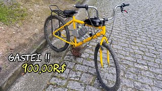 GASTEI 900,00R$ PARA MONTAR UMA BIKE MOTORIZADA 80cc