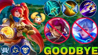 GOODBYE LESLY \u0026 MIYA SORRY😎LAYLA BUILD DAMAGE TOP GLOBAL | ONE SHOT GUN | LAYLA GAMEPLAY