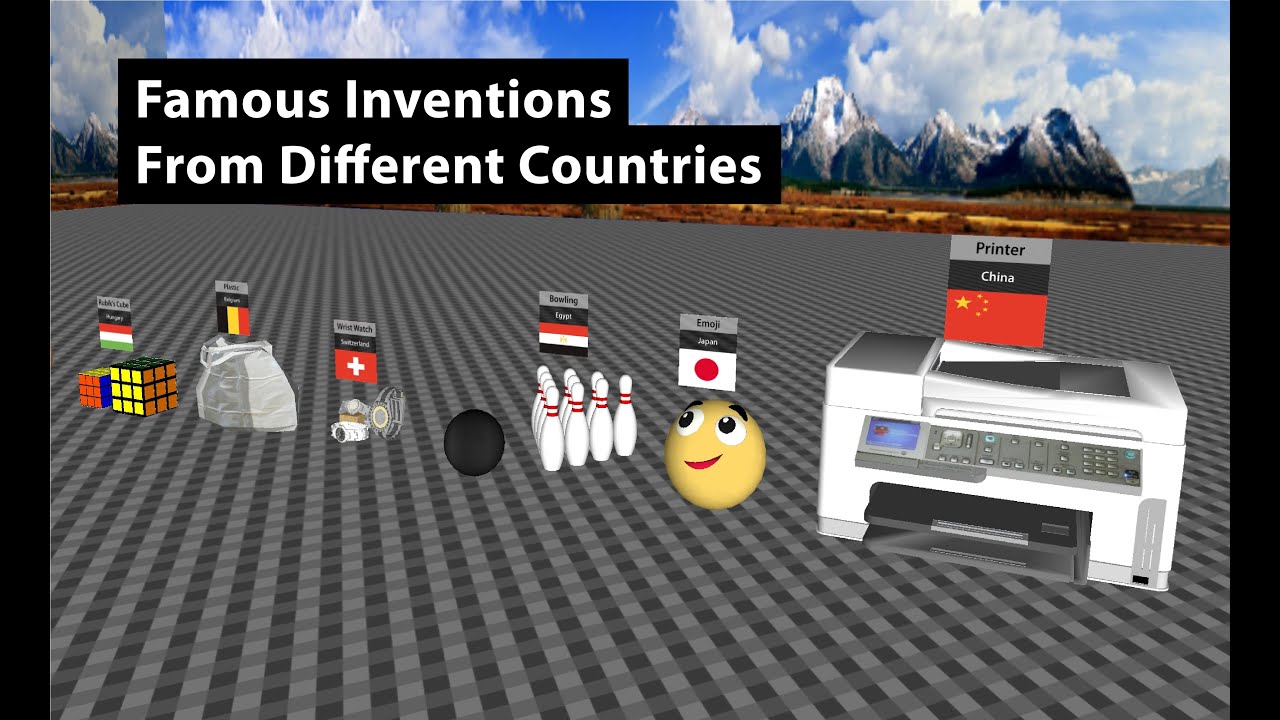 Famous Inventions From Different Countries 3d Comparison 3d