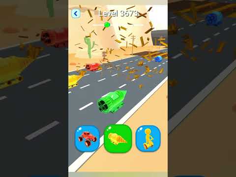 Shapeshifting fun racing gameplay new hyper casual games level 3673 #Shorts #Gameplay #Shapeshifting