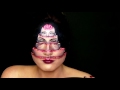 Russian Doll Head illusion makeup