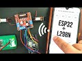 How to control 2 DC motors with ESP32 and L298N with mobile phone and Blynk app