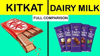 Dairy milk vs Kitkat Full Comparison in HINDI | Kitkat vs Cadbury Dairy milk which is better?