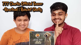777 Charlie Official Teaser -Reaction! | Rakshit Shetty | Kiranraj K| Paramvah Studios | Prithviraj