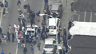 Baltimore police, protesters clash after Freddie Gray funeral