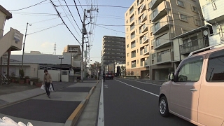 【自転車車載】ローソンストア100千住寿町店〜千住新橋〜梅島駅〜足立区島根(2017/03/29)