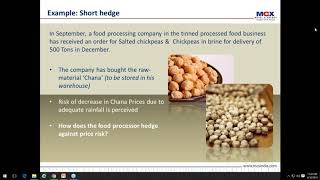 MCX Webinar on Short Hedge