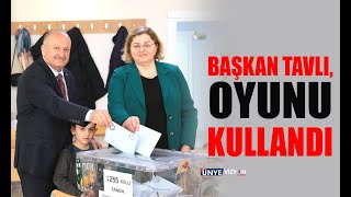 BAŞKAN TAVLI OYUNU KULLANDI