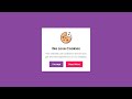 Cookie Consent Design Using HTML CSS And JS