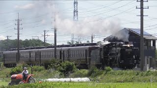 『C58363＋12系客車・急行 SLパレオエクスプレス[5001レ]』2018/5/20(秩父鉄道[秩父本線]・大麻生駅～明戸駅)