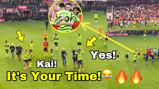Scenes!😂See What Arsenal Fans Did To  Kai Havertz after Scoring First Goal for Arsenal🔥Crazy Chant