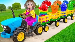 Bibo Monkey Goes to Harvest Watermelon and Honey Jelly with Ducklings on the Farm | KUDO ANIMAL BIBO