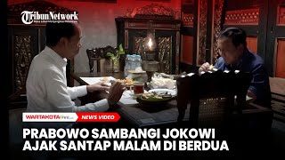 Prabowo Sambangi Jokowi Ajak Santap Malam di Angkringan Berdua