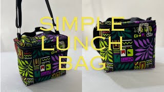 How to make a lunch bag with zipper #tutorial #bagmakingtutorial #sewingtutorial#lunchbag