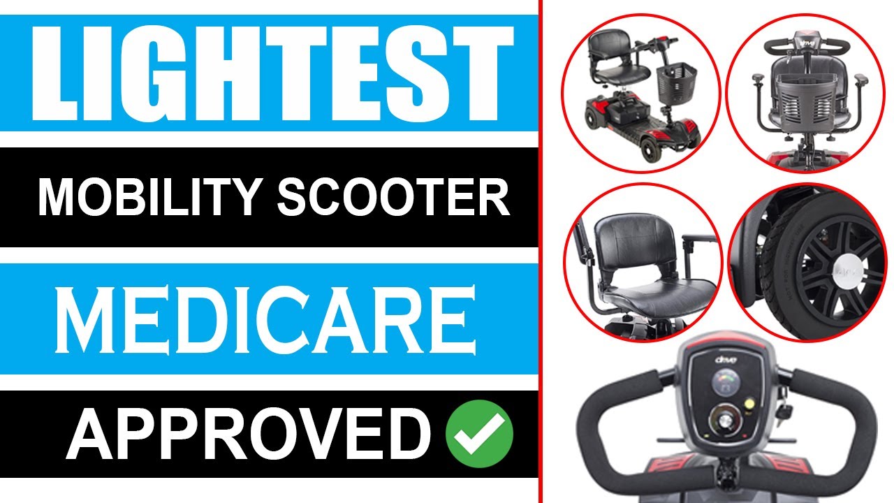 #1 Lightest Mobility Scooter Medicare Approved (4 Wheel) - YouTube