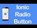 Ionic [CSS Components] - Radio Button List