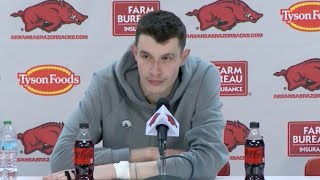 Zvonimir Ivisic postgame - Oklahoma 65, Arkansas 62