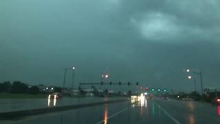 Slow motion lightning strike