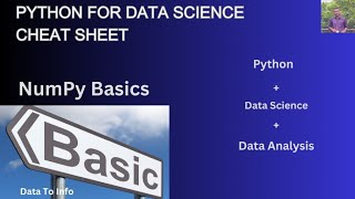 NumPy For Data Science Cheat Sheet Using Python #numpy #datascience #analysis #cheatsheet #python