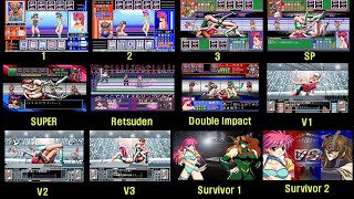 レッスルエンジェルス 全シリーズ マイティ祐希子 vs ダークスターカオス 12連戦！ Wrestle Angels All Series Yukiko vs Chaos